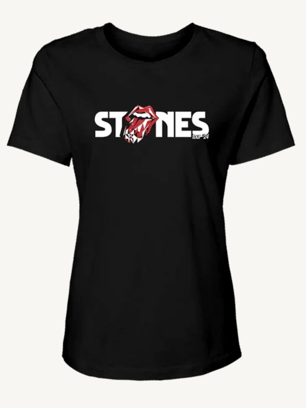 Rolling Stones Concert T-Shirt Hackney Diamonds Tour 2024 Women’s XL